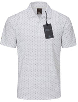 Oscar Jacobson Wellington All Over Print Golf Polo Shirt - White