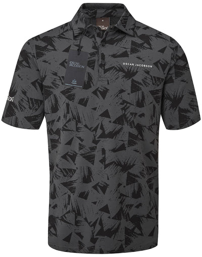Oscar Jacobson Kingswood Tour Tech Golf Polo Shirt - Black