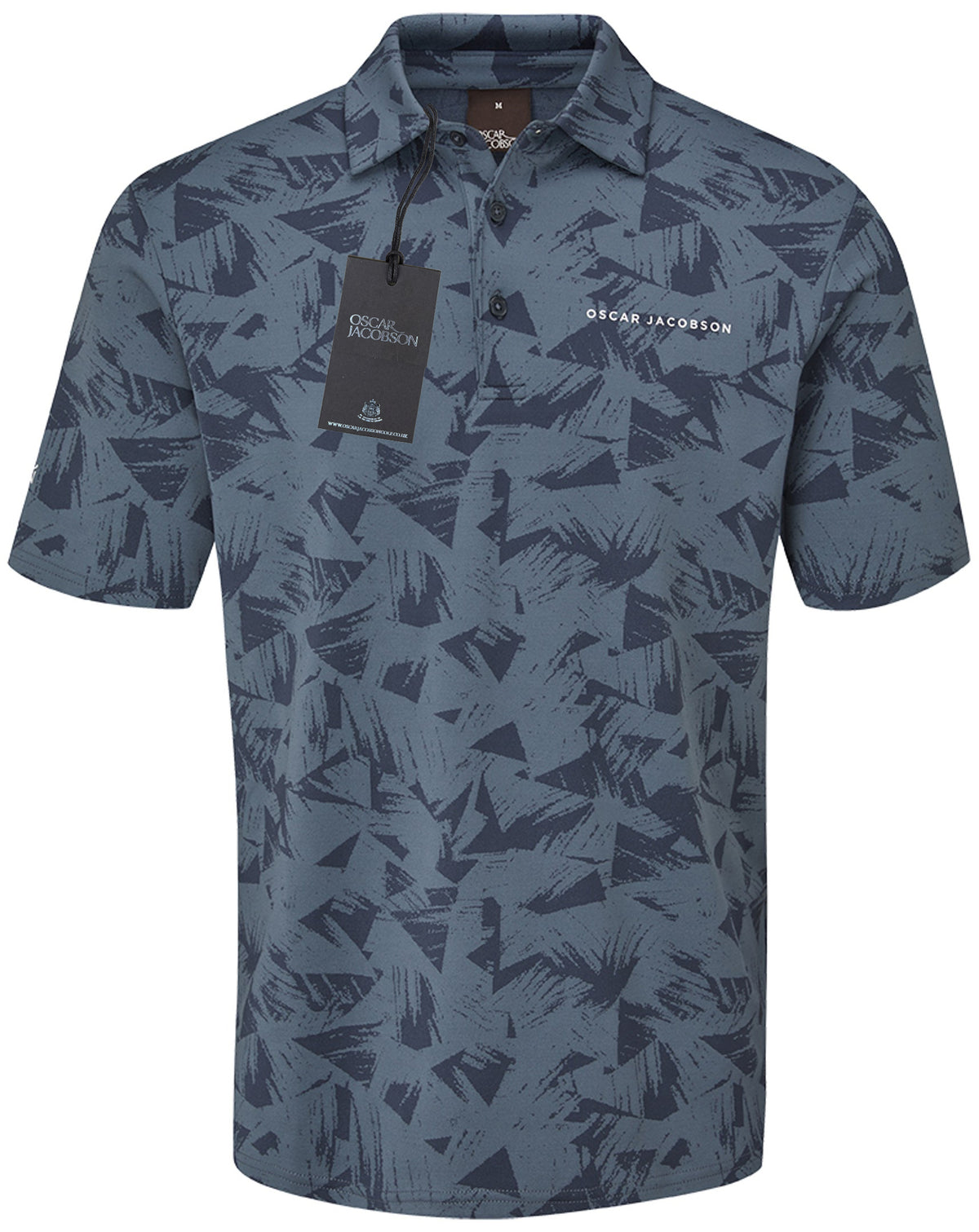 Oscar Jacobson Kingswood Tour Tech Golf Polo Shirt - China Blue