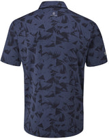 Oscar Jacobson Kingswood Tour Tech Golf Polo Shirt - Navy