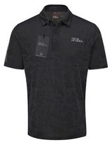 Oscar Jacobson Fairmile Tour Tech Vent Camo Golf Polo Shirt - Black