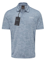 Oscar Jacobson Fairmile Tour Tech Vent Camo Golf Polo Shirt - Nautical