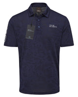 Oscar Jacobson Fairmile Tour Tech Vent Camo Golf Polo Shirt - Navy