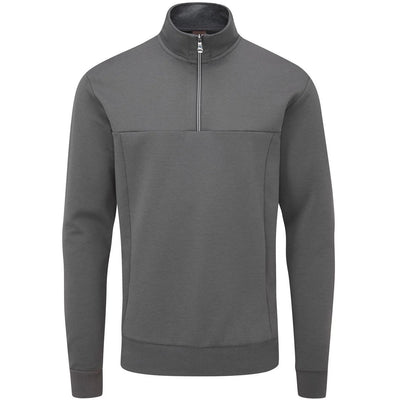 Oscar Jacobson Hawkes 1/4 Zip Pullover - Charcoal