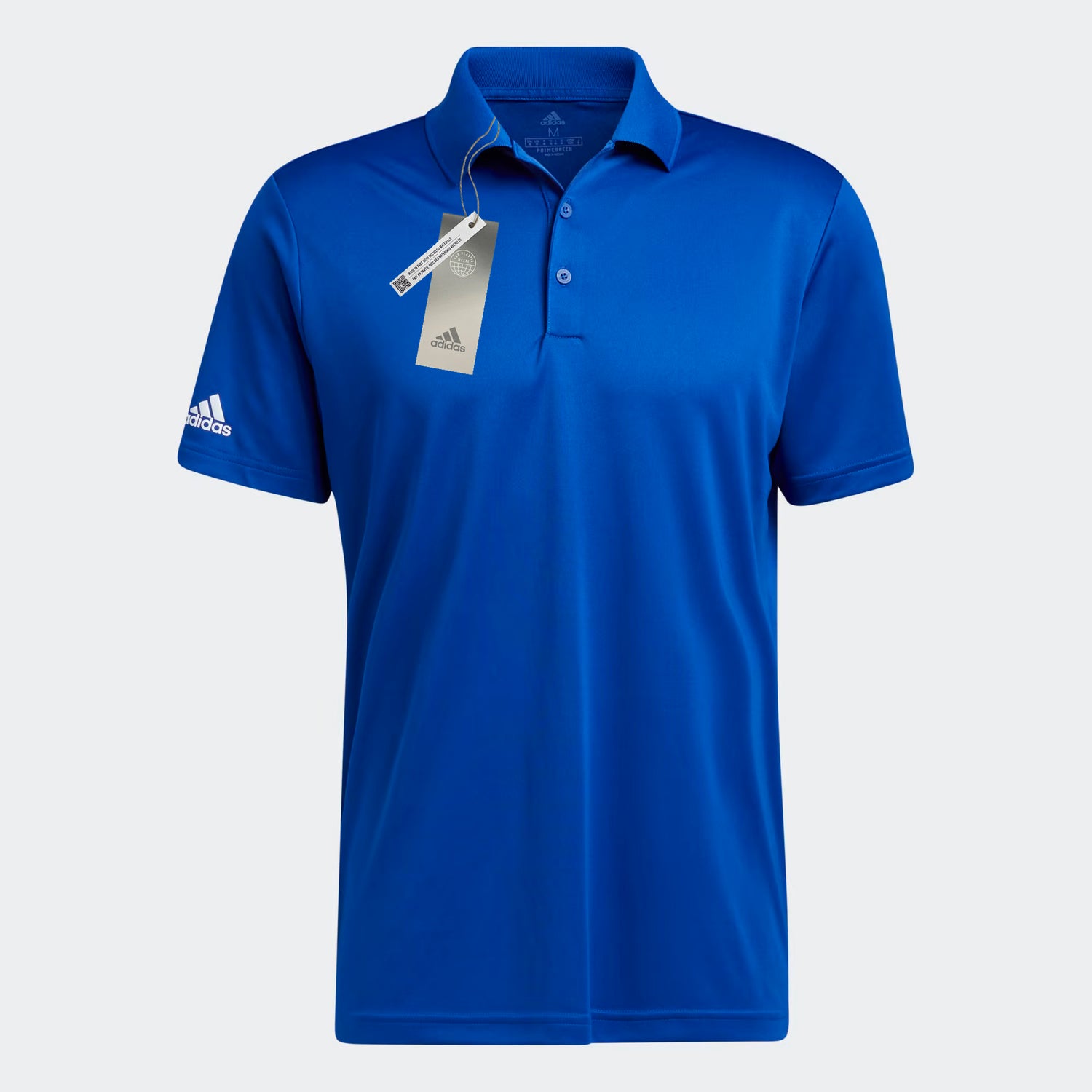 Adidas Ultimate 365 Solid Right Sleeve Logo Polo Shirt Royal