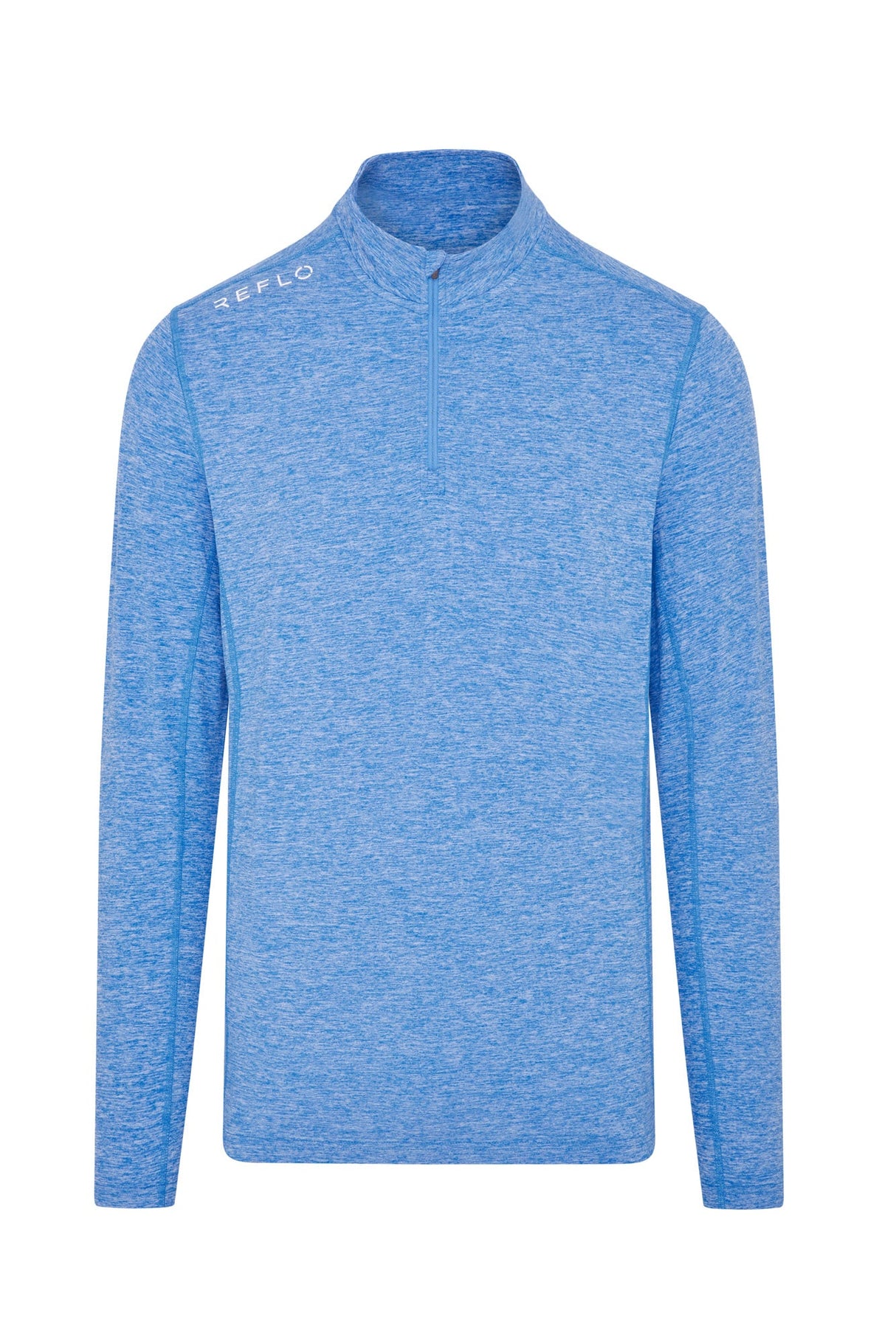Reflo Purus 1/4 Zip Tech Golf Midlayer - Water Blue Marl