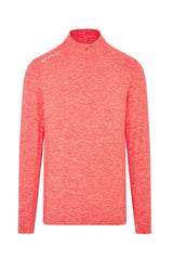 Reflo Purus 1/4 Zip Tech Golf Midlayer - Red Coral Marl