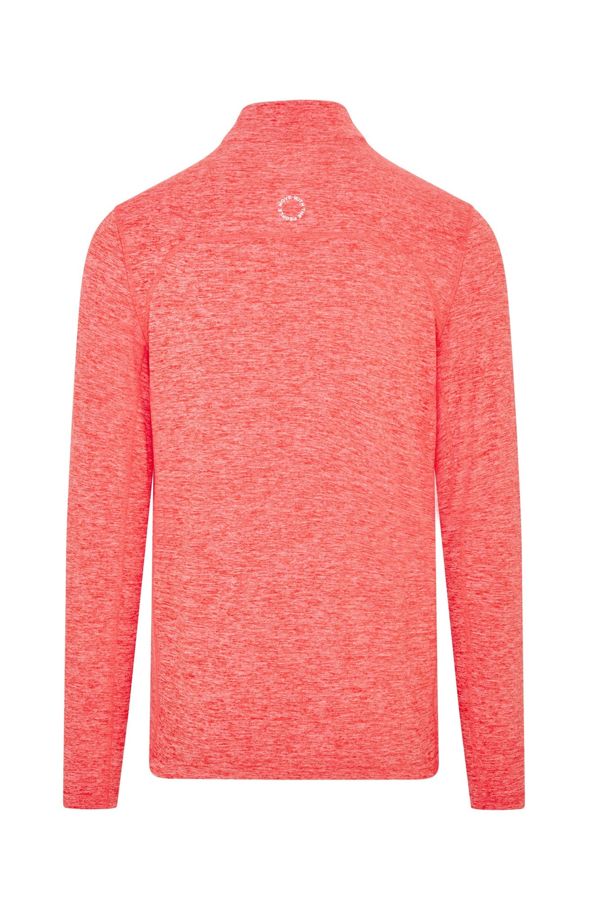 Reflo Purus 1/4 Zip Tech Golf Midlayer - Red Coral Marl