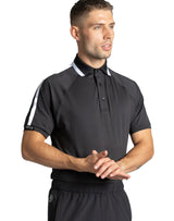 Reflo Corinth Textured Golf Polo Shirt - Black