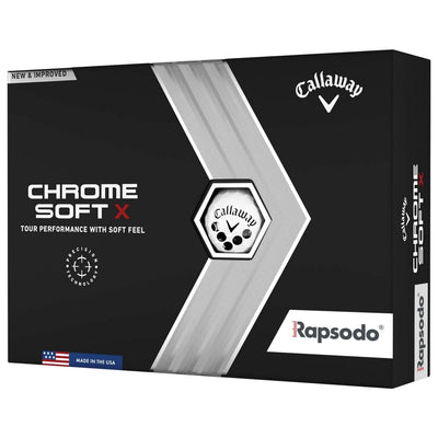 Callaway X Rapsodo RPT Golf Balls Chrome Soft X - 1 Dozen
