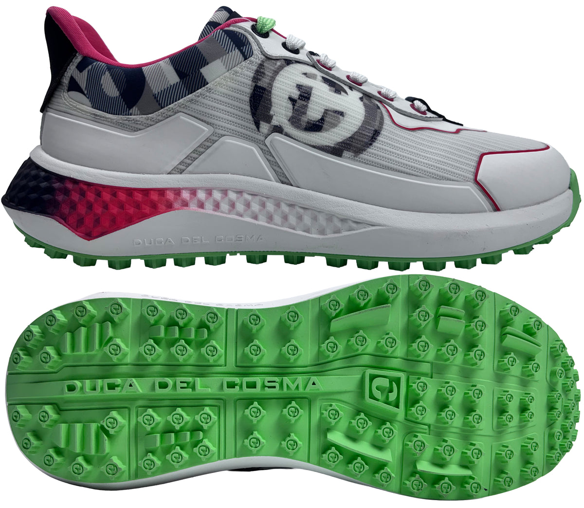 Duca Del Cosma Rimini Spikeless Golf Shoes - SAMPLE - White / Multi