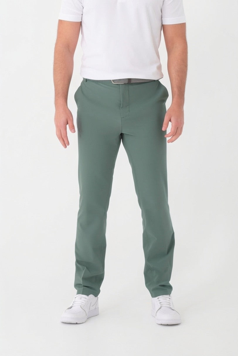 Reflo Sindra Performance Stretch Tapered Golf Trousers - Dark Forest