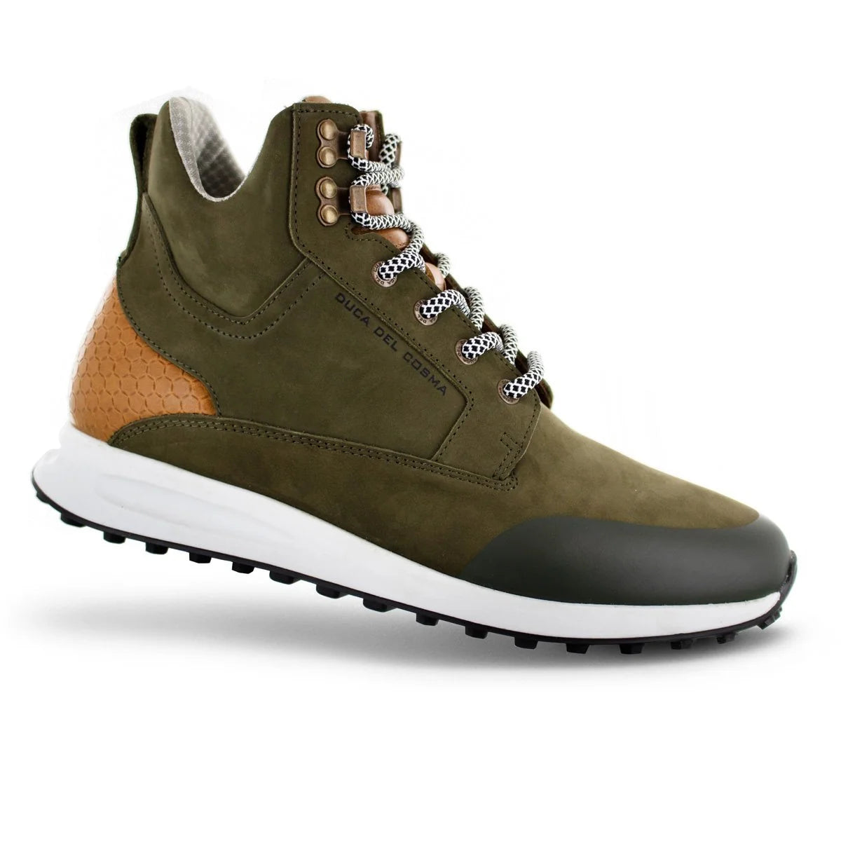 Duca Del Cosma Harvard Premium Spikeless Golf Boots Shoes - Dark Green - Handmade in 🇵🇹