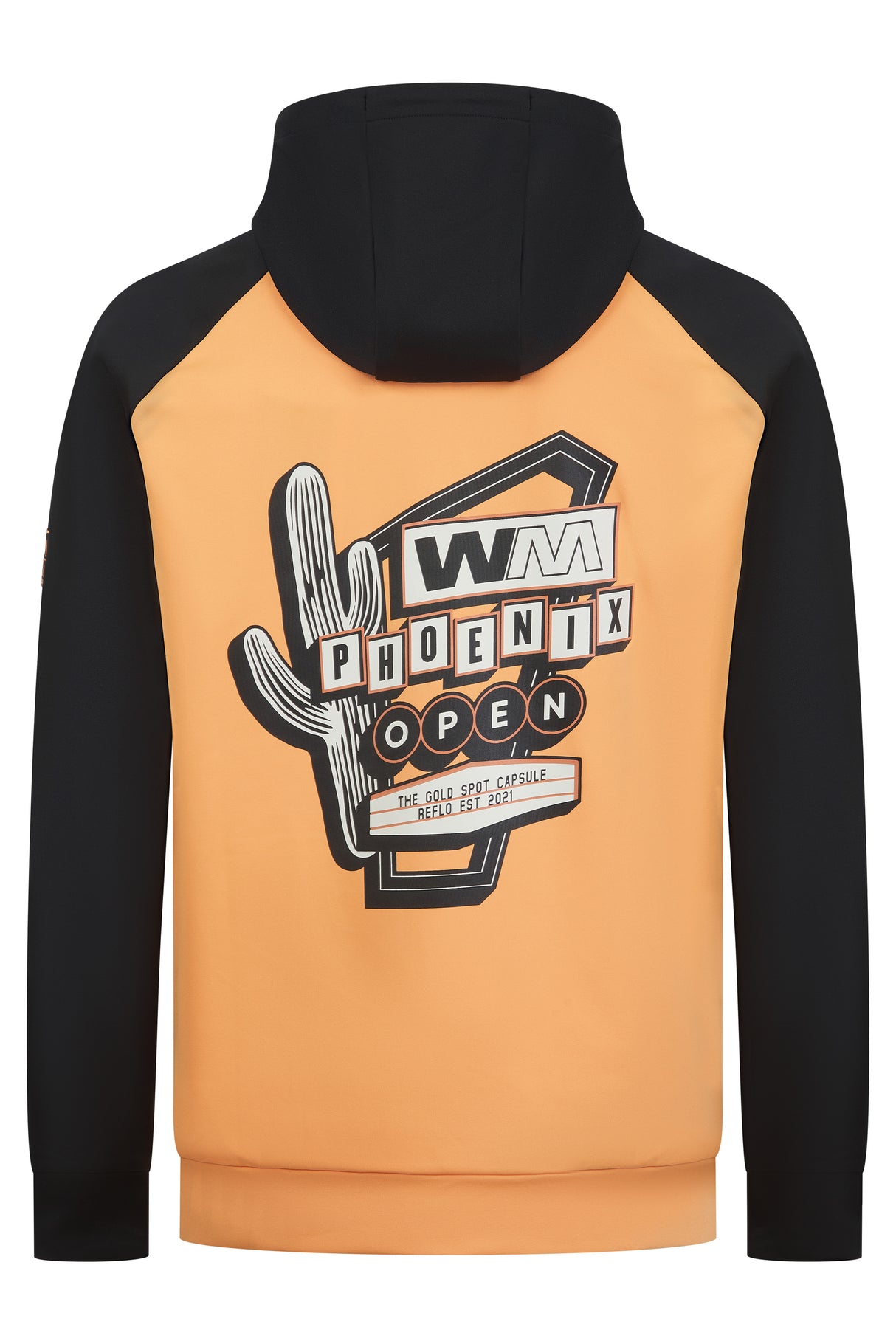 Reflo Sweeper Recycled Performance Golf Hoodie - Phoenix Open Waste Management Edition - Coral / Black