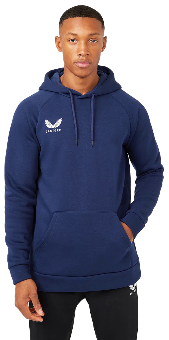 Castore Brush Back Overhead Hoodie - Navy