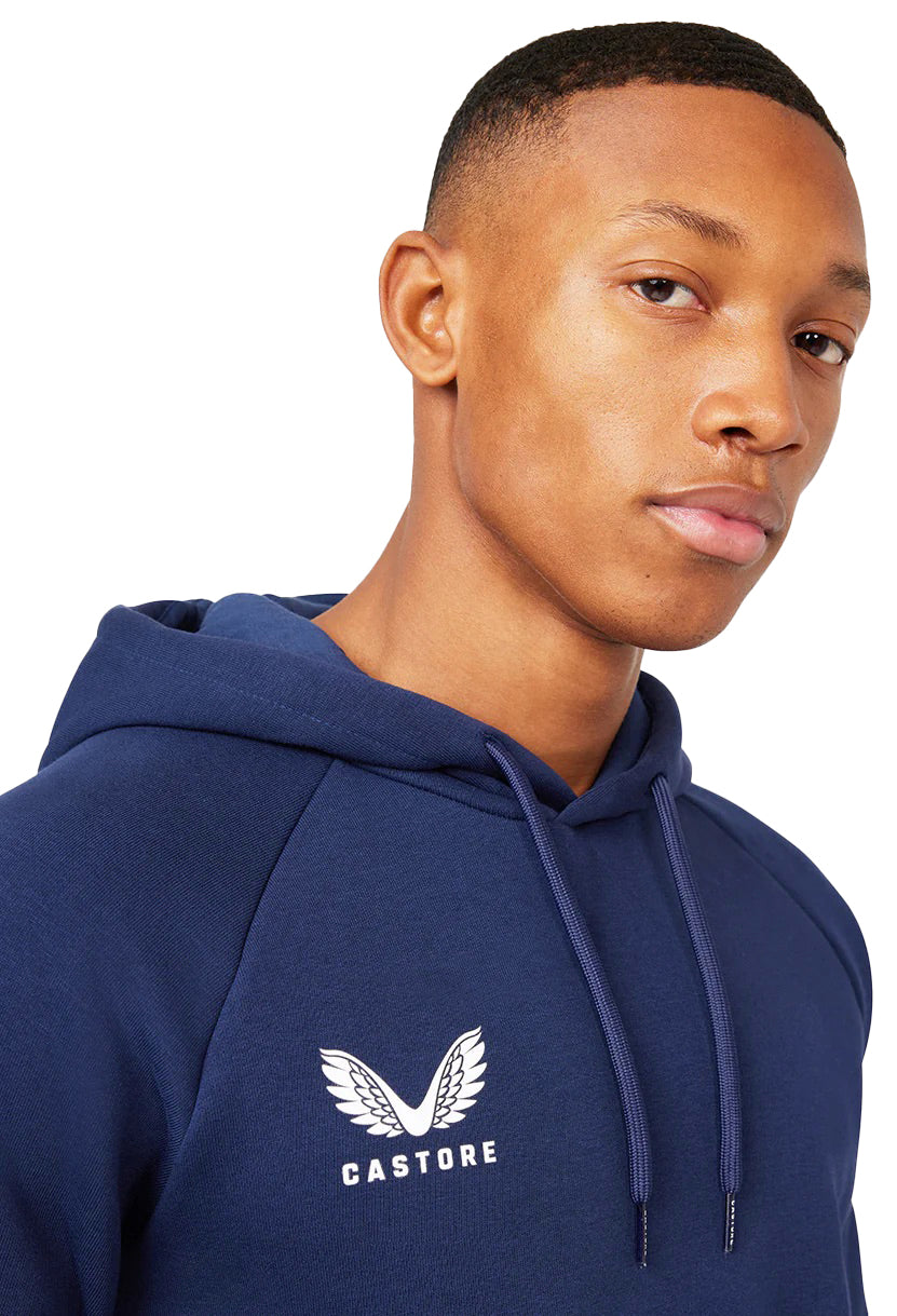 Castore Brush Back Overhead Hoodie - Navy