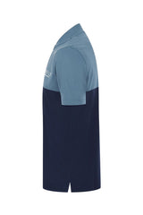 Reflo Tobol Blade Collar Zip Neck Performance Golf Polo Shirt - Coronet Blue / Medieval Blue