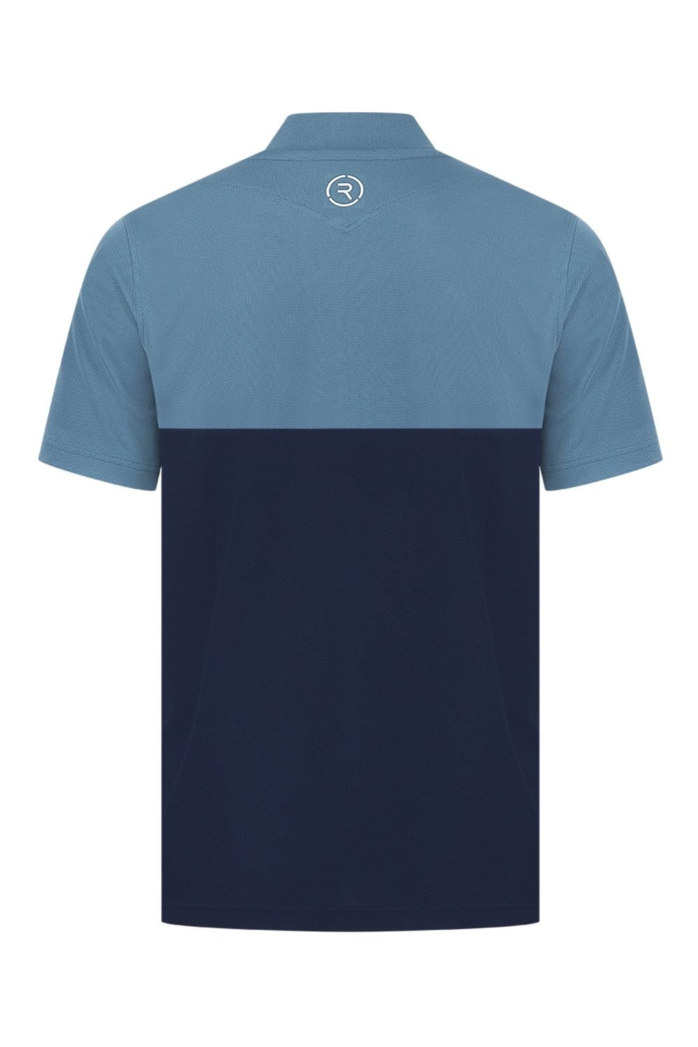 Reflo Tobol Blade Collar Zip Neck Performance Golf Polo Shirt - Coronet Blue / Medieval Blue
