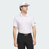 Adidas Ultimate 365 Mesh Printed Polo Shirt - White / Black