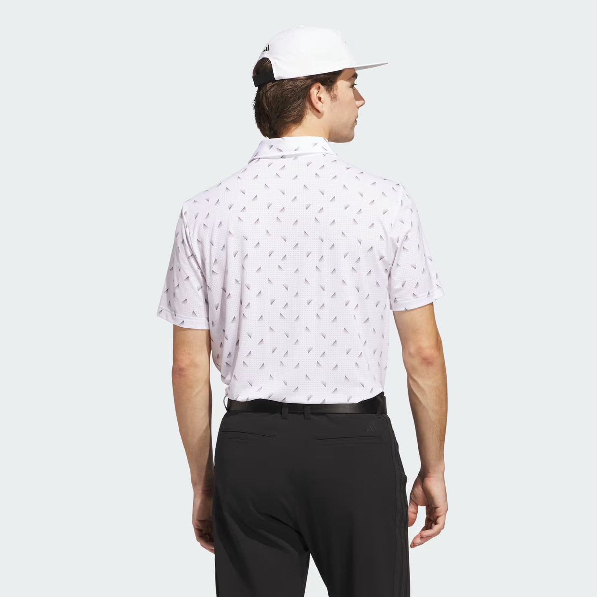 Adidas Ultimate 365 Mesh Printed Polo Shirt - White / Black