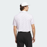 Adidas Ultimate 365 Mesh Printed Polo Shirt - White / Black