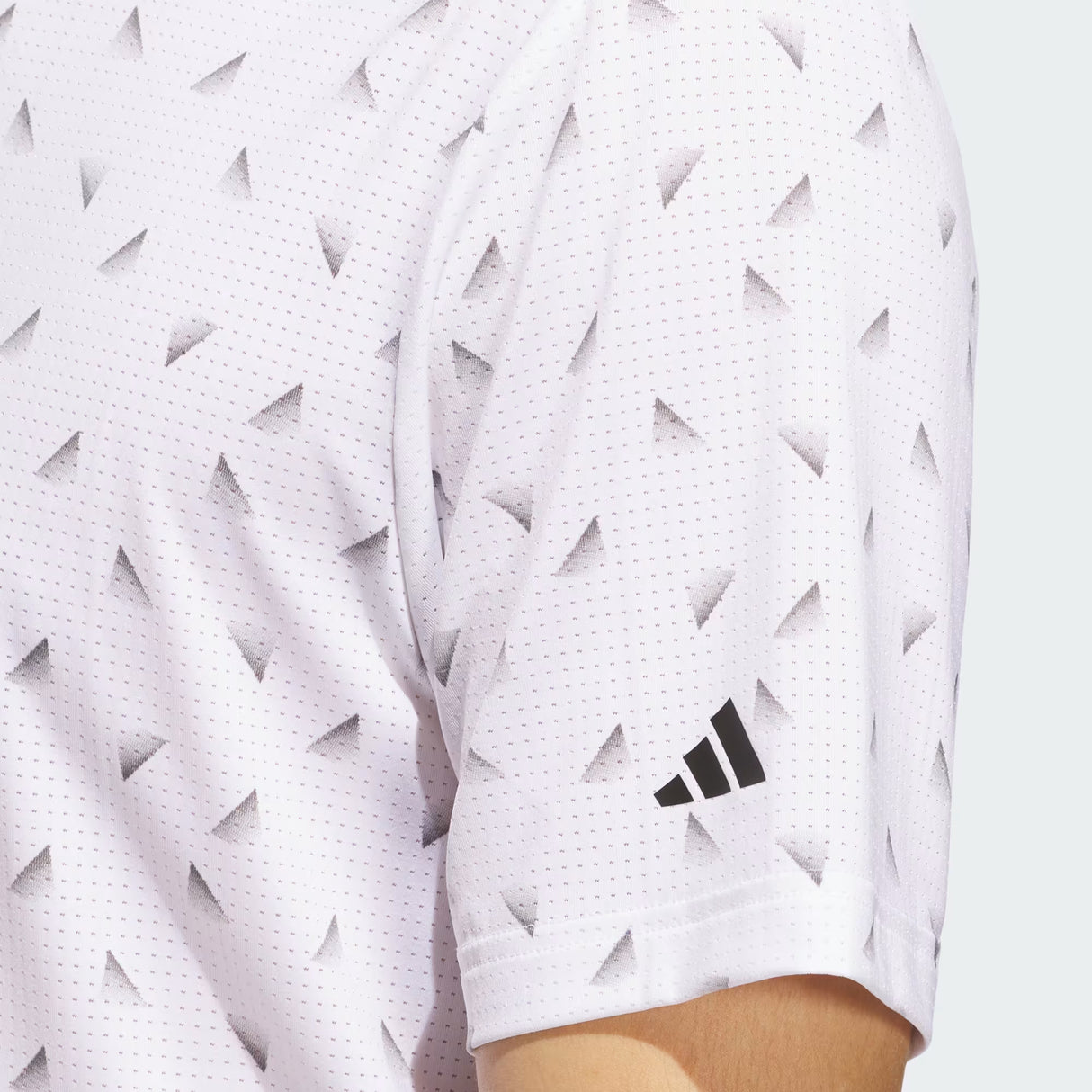 Adidas Ultimate 365 Mesh Printed Polo Shirt - White / Black