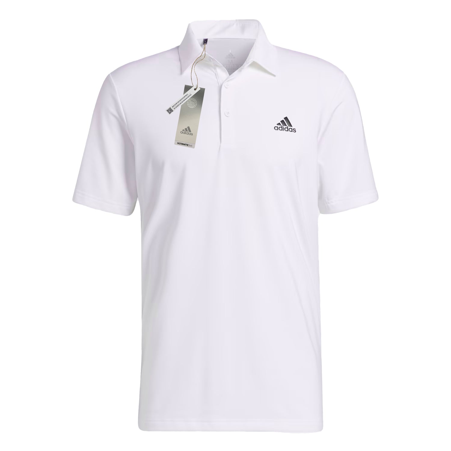 Adidas Ultimate 365 Solid Left Chest Logo Polo Shirt - White