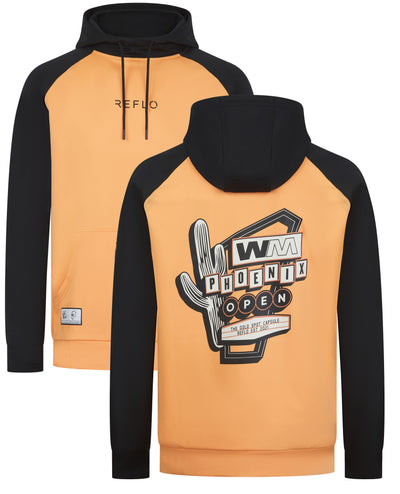 Reflo Sweeper Recycled Performance Golf Hoodie - Phoenix Open Waste Management Edition - Coral / Black