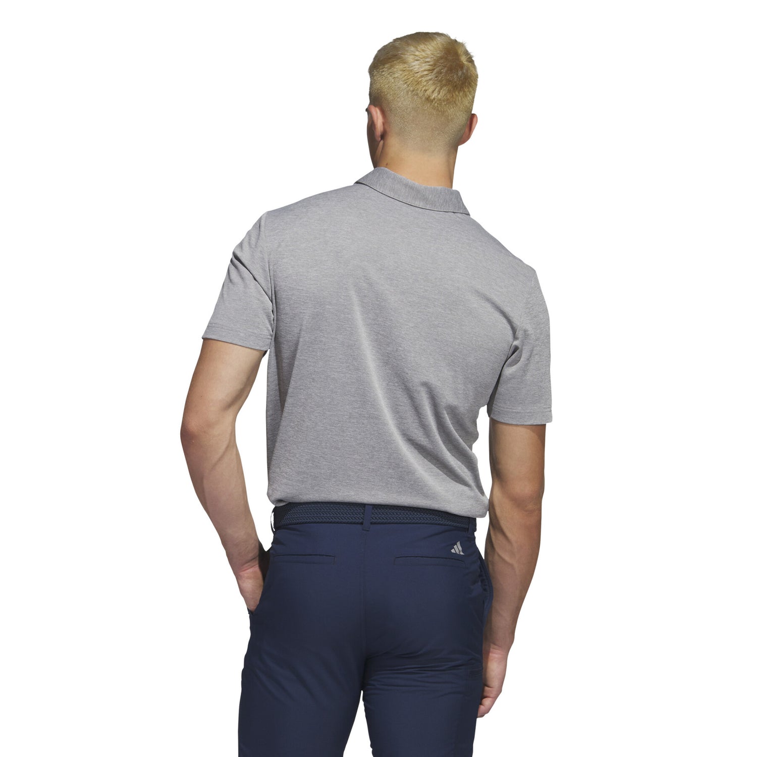 Adidas Golf Drive Heather Polo Shirt - Grey Three