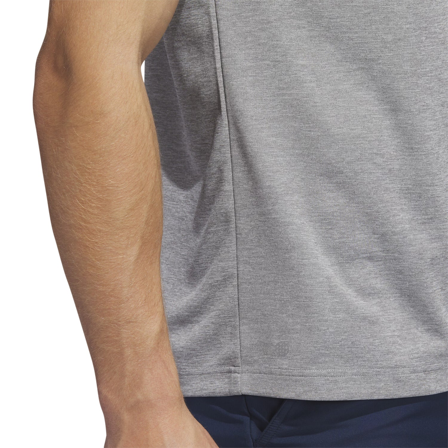 Adidas Golf Drive Heather Polo Shirt - Grey Three