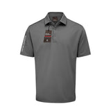Oscar Jacobson Bullock Tech Golf Polo Shirt - Pewter Grey