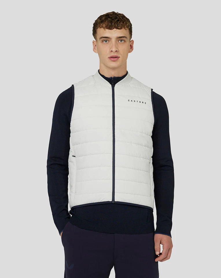 Castore Golf Quilted Gilet - Stone Grey