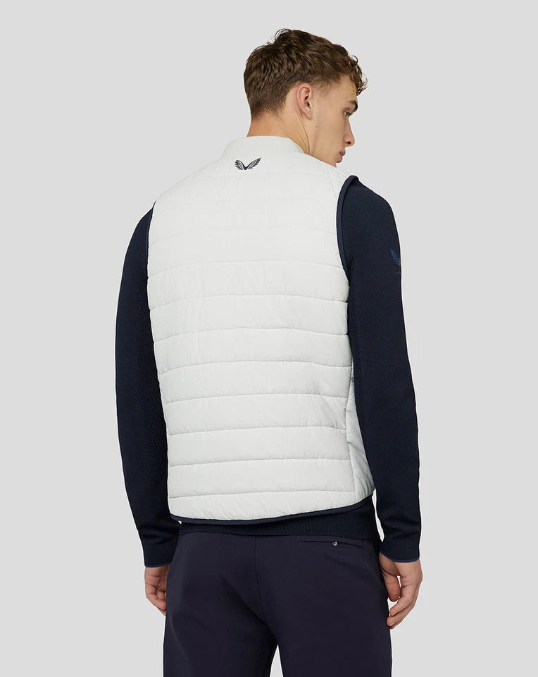 Castore Golf Quilted Gilet - Stone Grey