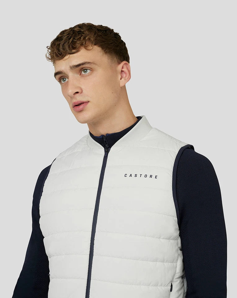 Castore Golf Quilted Gilet - Stone Grey