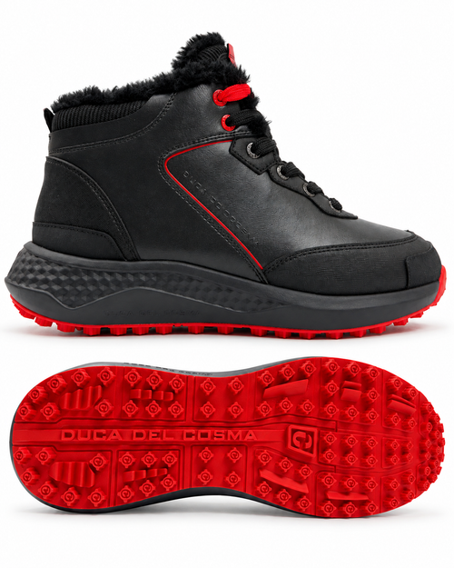 Duca Del Greco Spikeless Winter Golf Boots Shoes - SAMPLE - Black