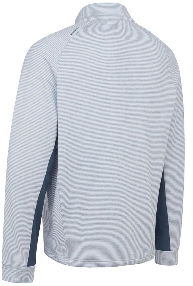 Callaway Golf Heather Stripe 1/4 Zip Thermal Pullover - Light Mountain Spring