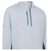 Callaway Golf Heather Stripe 1/4 Zip Thermal Pullover - Light Mountain Spring