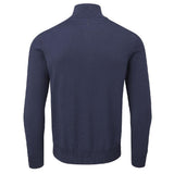 Oscar Jacobson Waldorf Cotton 1/4 Zip Pullover - Navy