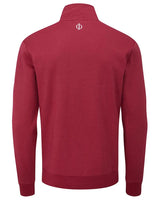 Oscar Jacobson Hawkes 1/4 Zip Pullover - Dark Red