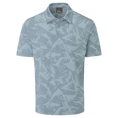Oscar Jacobson Bulkeley Patterned Polo Shirt - Skyway