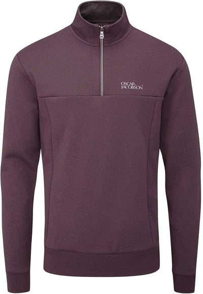 Oscar Jacobson Hawkes Tour 1/4 Zip Pullover - Plum