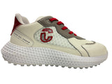 Duca Del Cosma Pompei Spikeless Golf Shoes - SAMPLE - White / Red