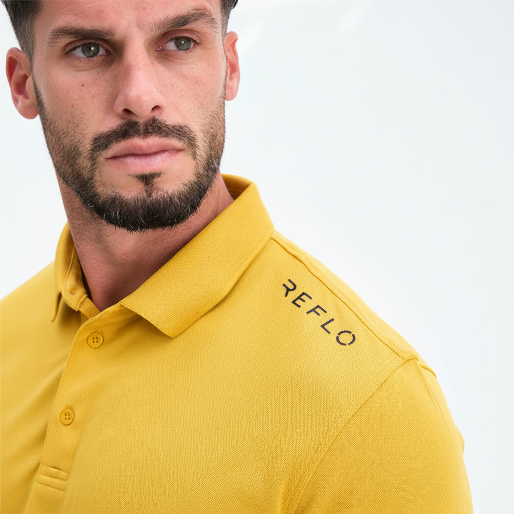 Reflo Bohai Golf Polo Shirt - Yellow