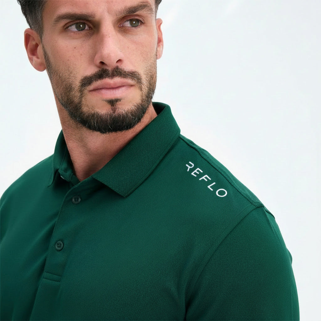 Reflo Bohai Golf Polo Shirt - Dark Green