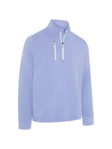 Callaway Golf Midweight Textured Fleece 1/4 Zip Pullover - Chambray