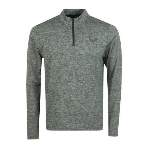 Castore Pro Tek Marl Next To Skin 1/4 Zip Midlayer - Sage Green
