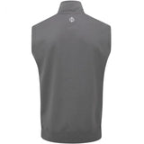 Oscar Jacobson Hawkes Sleeveless 1/4 Zip Pullover Vest - Charcoal