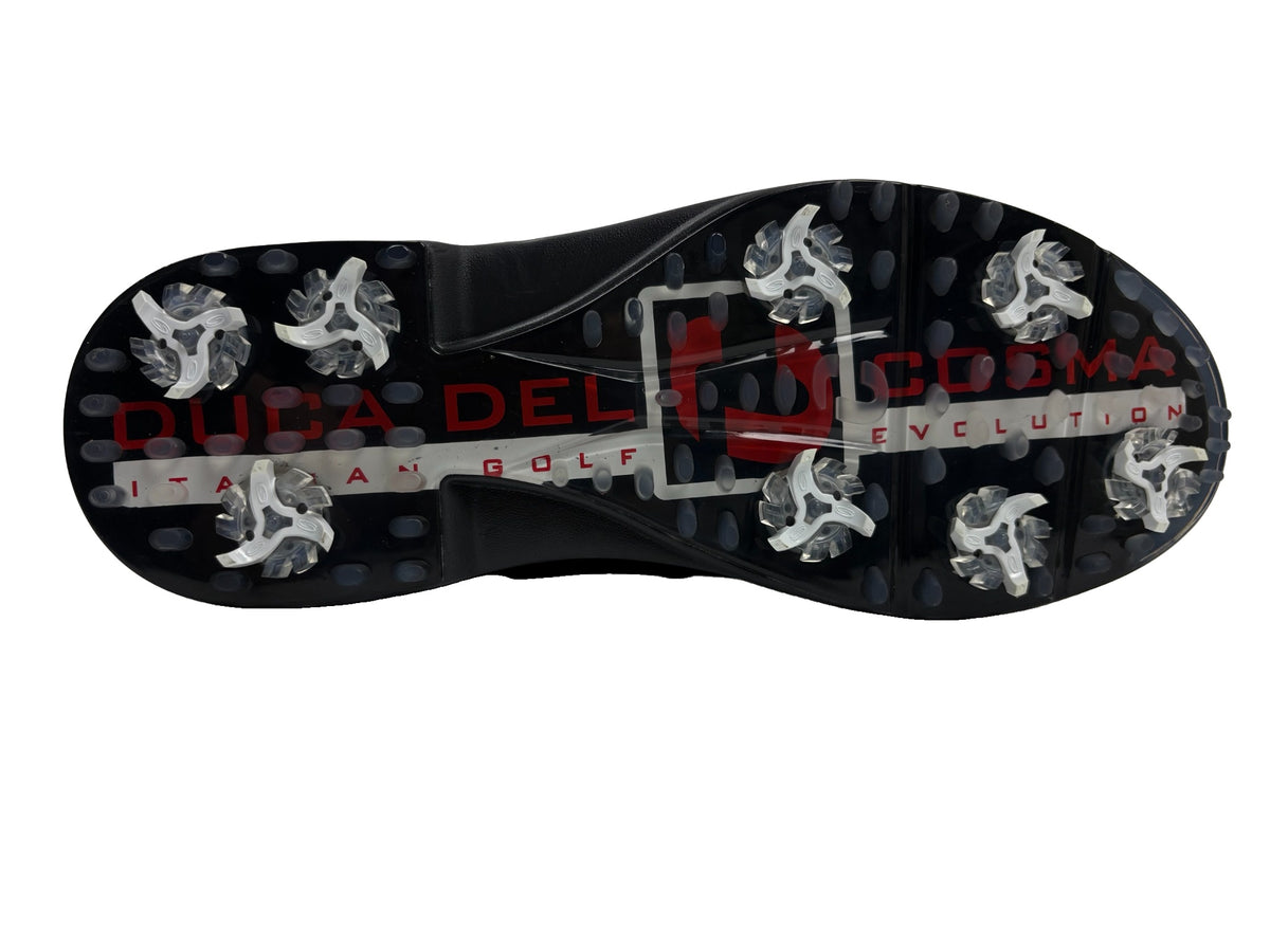 Duca Del Urbino Spikeled Winter Golf Boots Shoes - SAMPLE - Black
