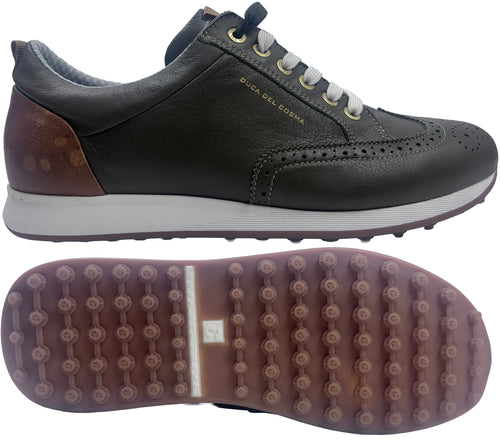 Duca Del Cosma Camelot Spikeless Golf Shoes - SAMPLE - Olive