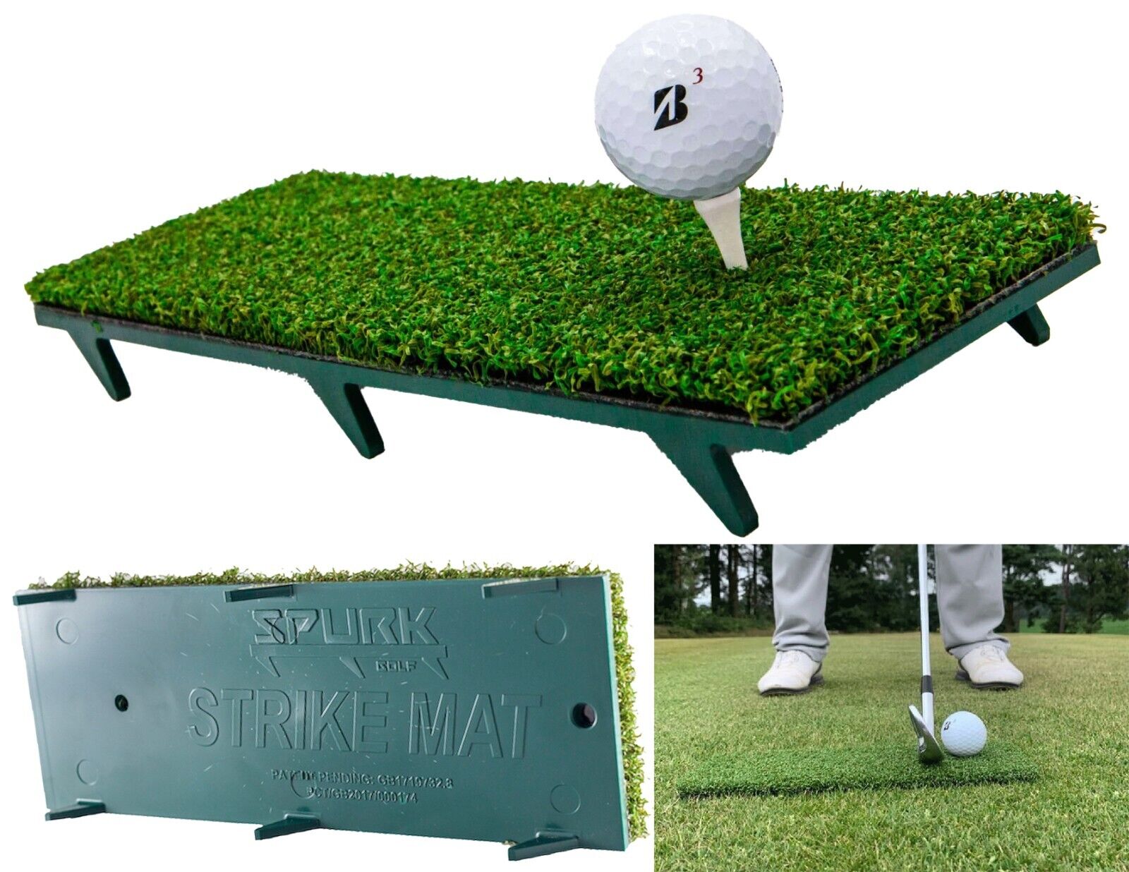 Spurk Golf Fairway Mat Winter Rules Golf Mat GlydeGolf